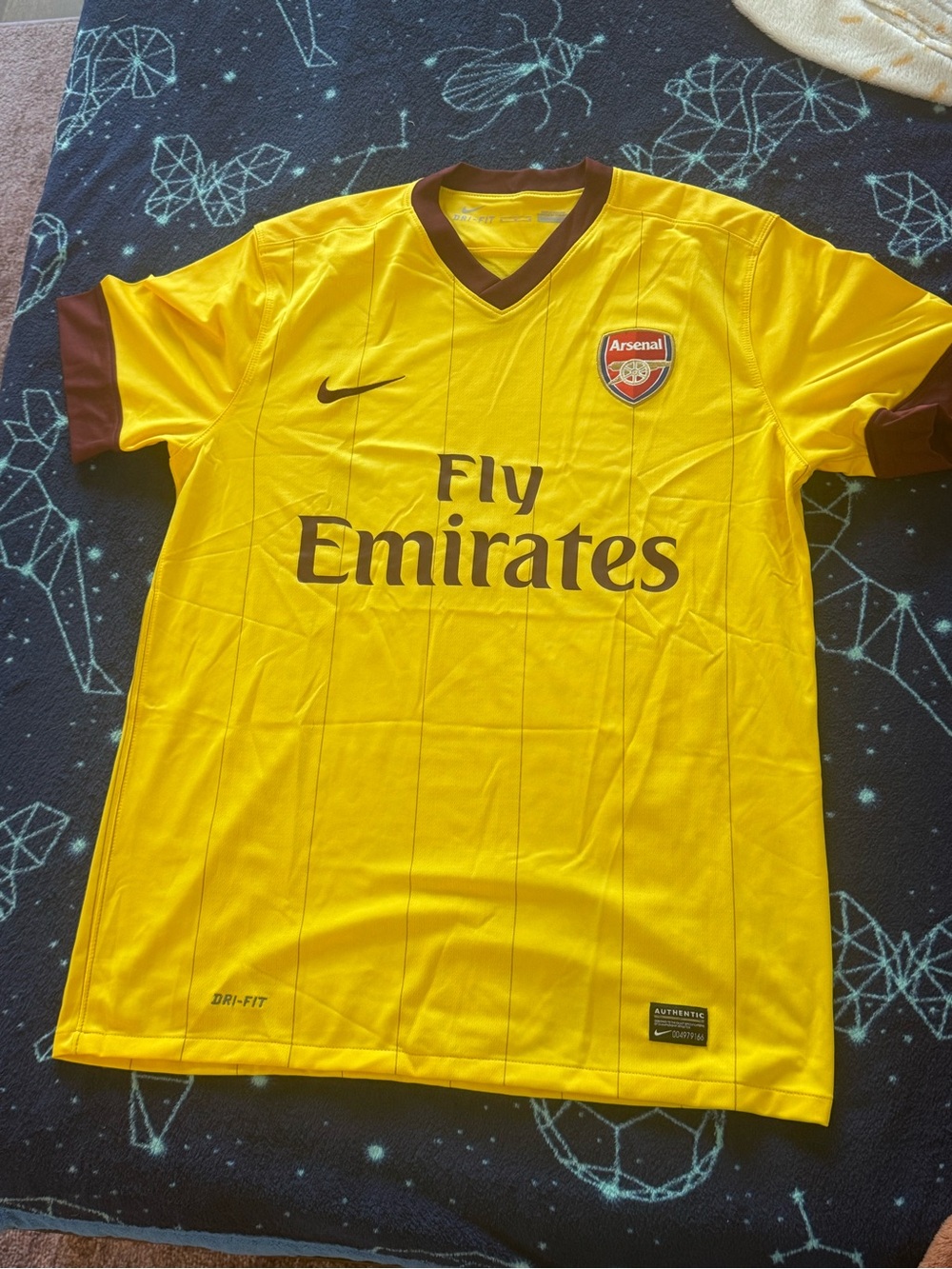 Nike Yellow Authentic Performance Jersey Patch